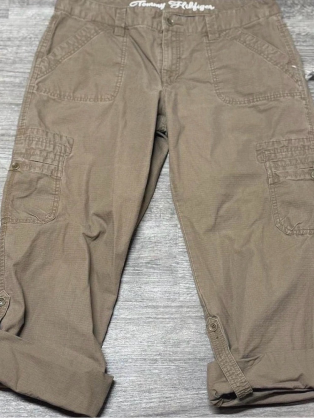 Tommy Hilfiger Women Tan Cargo Pants